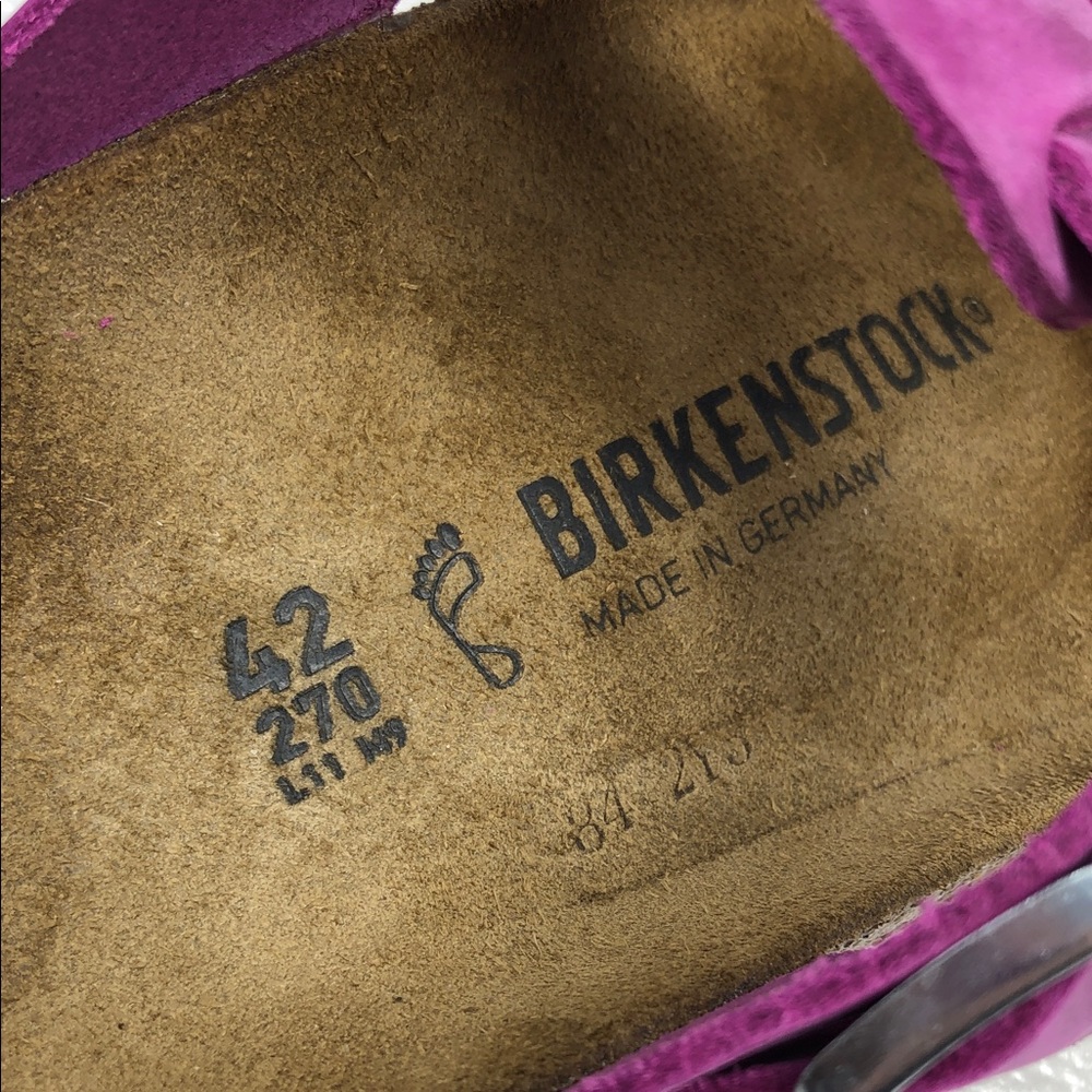 Birkenstock Sandals Braided Gizeh Fuchsia Oiled Leather Womens Size 42 - Picture 10 of 15